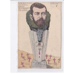ORENS: guerre russo-japonaise russie le burin couleur, ci git l'autocratie et l'ignorance Tsar Nicolas 2 - très bon état