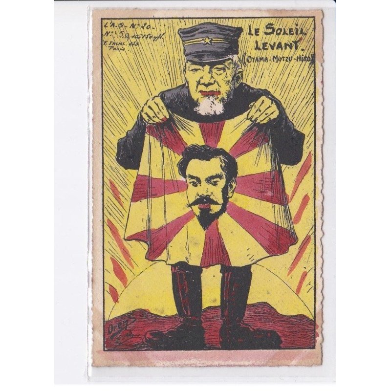 ORENS: l'actualité satirique guerre russo-japonaise russie le soleil levant, Oyama Mutzu Hito - très bon état