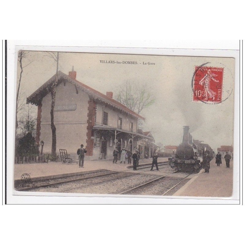 VILLARAS-les-DOMBES : la gare (GARE) - tres bon etat