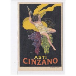 PUBLICITE: CAPPIELLO Leonetto - asti cinzano, femme sur grappe de raisins - très bon état