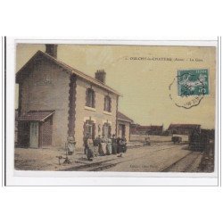 OULCHY-le-CHATEAU : la gare (GARE) (TOILLEE) - tres bon etat