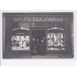 NEUILLY-sur-SEINE: au petit paris, lingerie bonneterie, layette, chemises sur mesure - très bon état