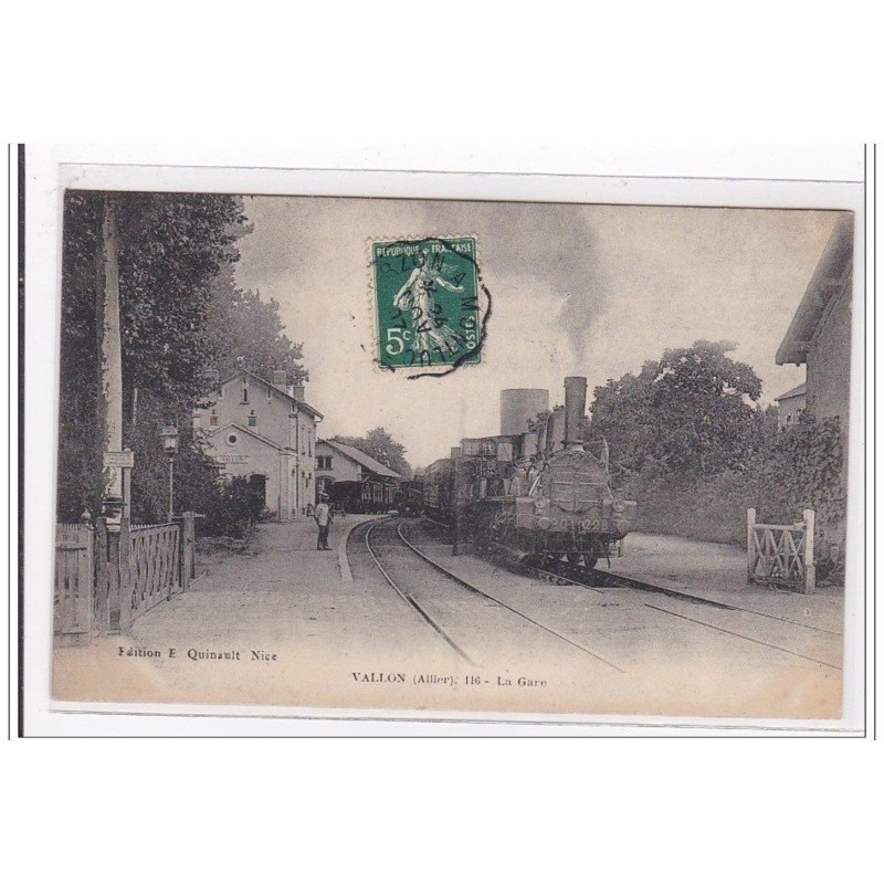 VALLON : la gare (GARE) - tres bon etat
