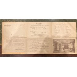 AJACCIO : carte postale dépliante - internat de jeunes filles - bon état