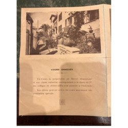 AJACCIO : carte postale dépliante - internat de jeunes filles - bon état