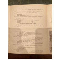 AJACCIO : carte postale dépliante - internat de jeunes filles - bon état