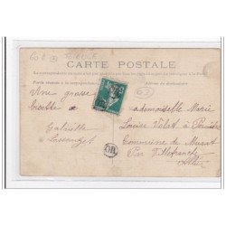 VILLEFRANCHE-D'ALLIER : la gare (vue intérieur) (GARE) (toillée) - tres bon etat