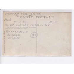 NEUILLY-sur-SEINE: 10 bis rue des poissonniers carrosserie automobile attelée F. Thiault - très bon état