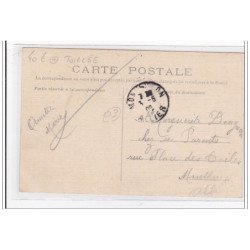 VILLEFRANCHE-D'ALLIER : entrée de la gare (GARE) (toillée) - tres bon etat