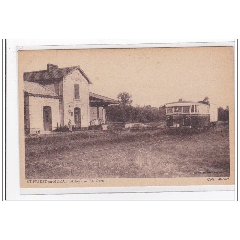 St-PRIEST-en-MURAT : la gare (GARE) - tres bon etat