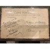 NUS prostitution : carte peinte à la main - cabaret rue de Choiseul - maison close (chat noir) - très bon état