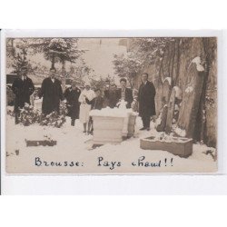 BROUSSE: cimetiere sous la neige - très bon état