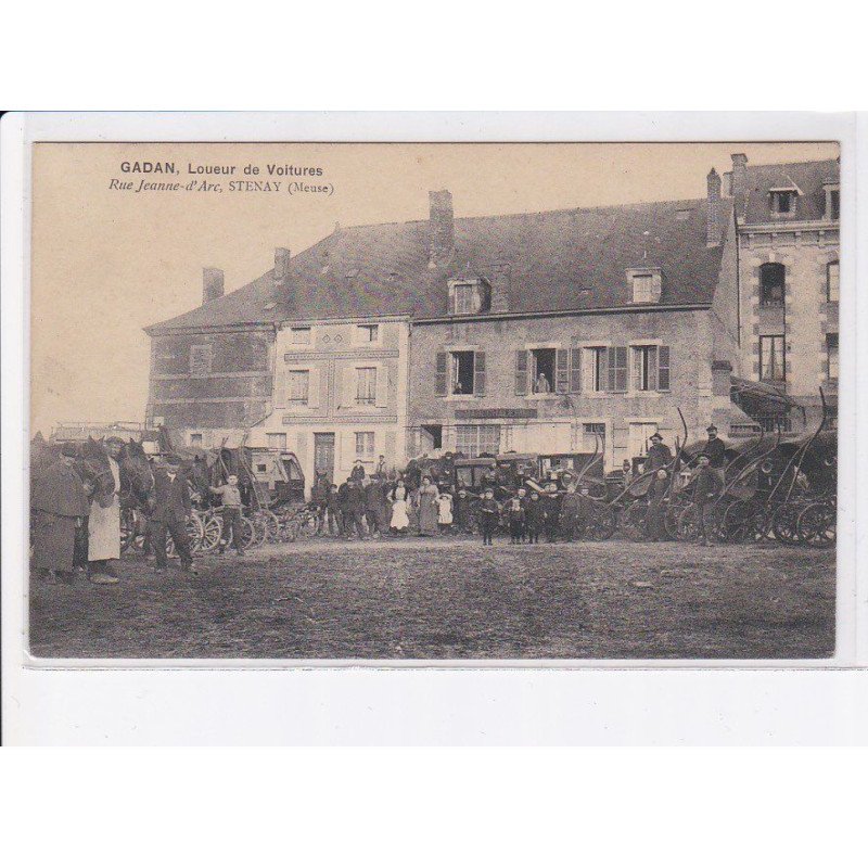 STENAY: gadan, loueur de voitures, rue jeanne d'arc, attelages - très bon état