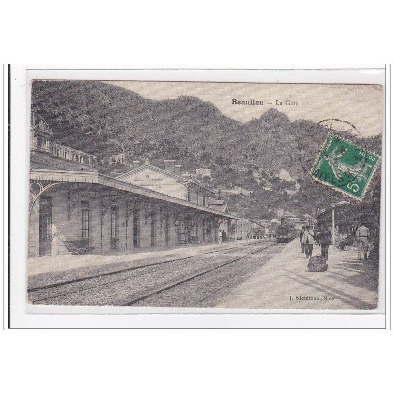 BEAULIEU : la gare (GARE) (TOILLEE) - tres bon etat