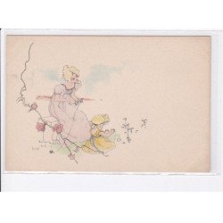 Raphael Kirchner, 10 CPA, croquet, badmington, sports - très bon état