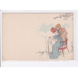 Raphael Kirchner, 10 CPA, croquet, badmington, sports - très bon état