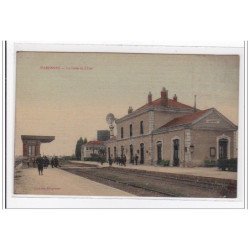 MARENNES : la gare de l'etat (GARE) (toillee) - tres bon etat