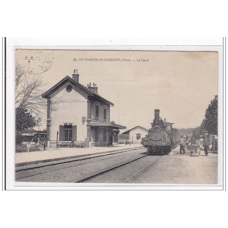 St-MARTIN-D'AUXIGNY : la gare (GARE) - tres bon etat