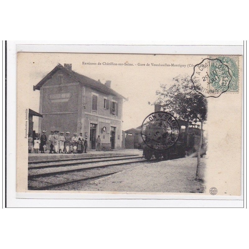 VEUXHAULLES-MONTIGNY : la gare (GARE) - tres bon etat