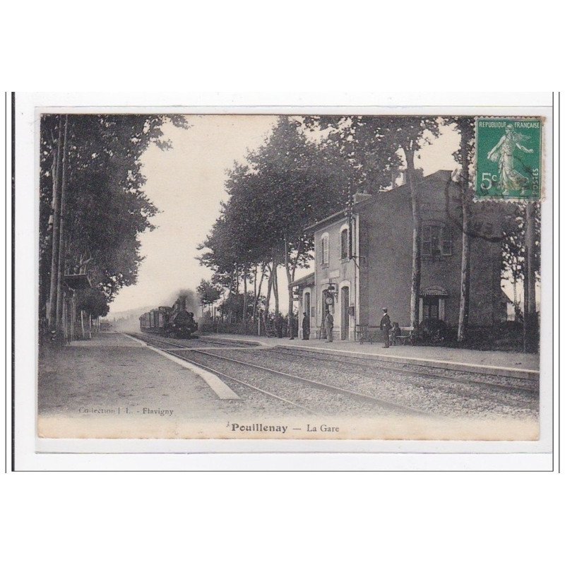POUILLENAY : la gare (GARE) - tres bon etat
