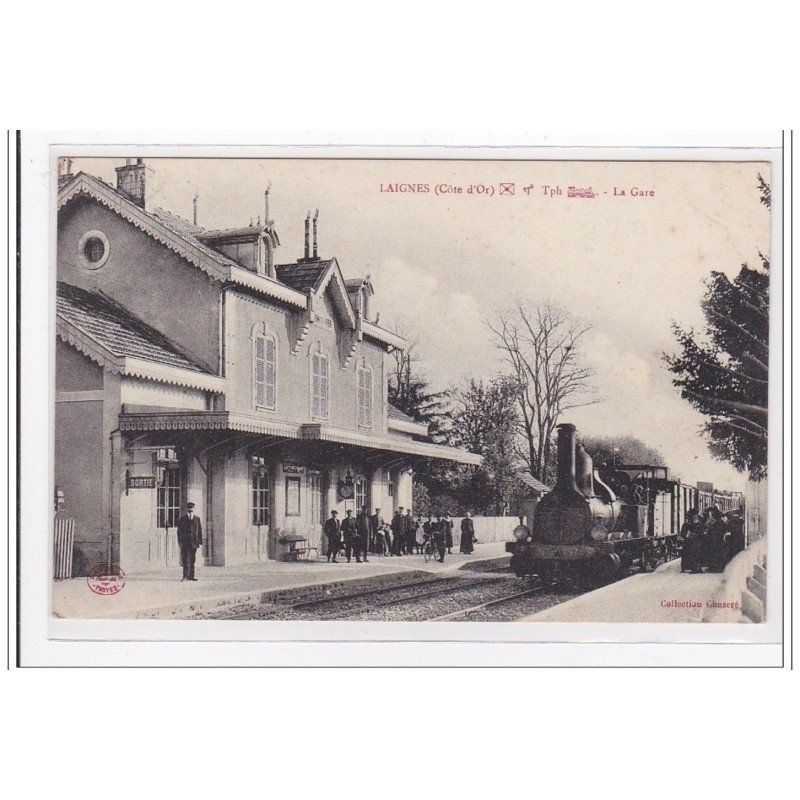LAIGNES : la gare (GARE) - tres bon etat