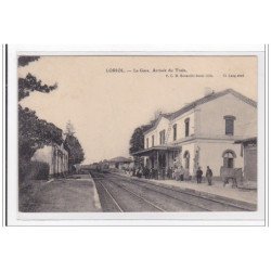 LORJOL : la gare, arrivée du train (GARE) - tres bon etat
