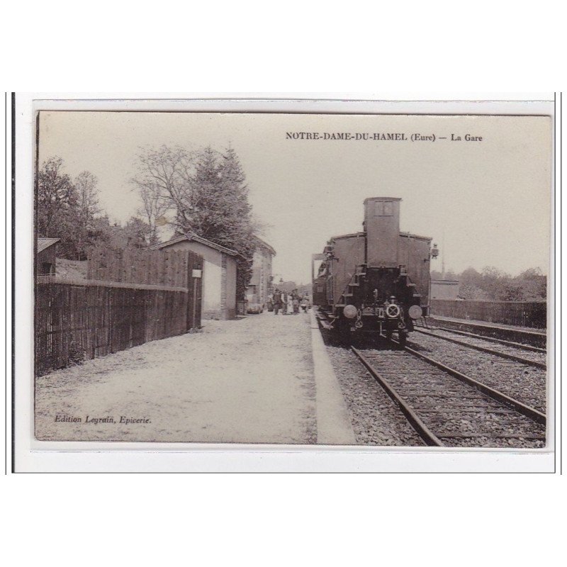 NOTRE-DAME-DU-HAMEL : la gare (GARE) - tres bon etat