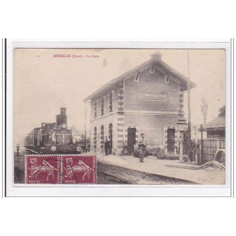MENILLES : la gare (GARE) - tres bon etat