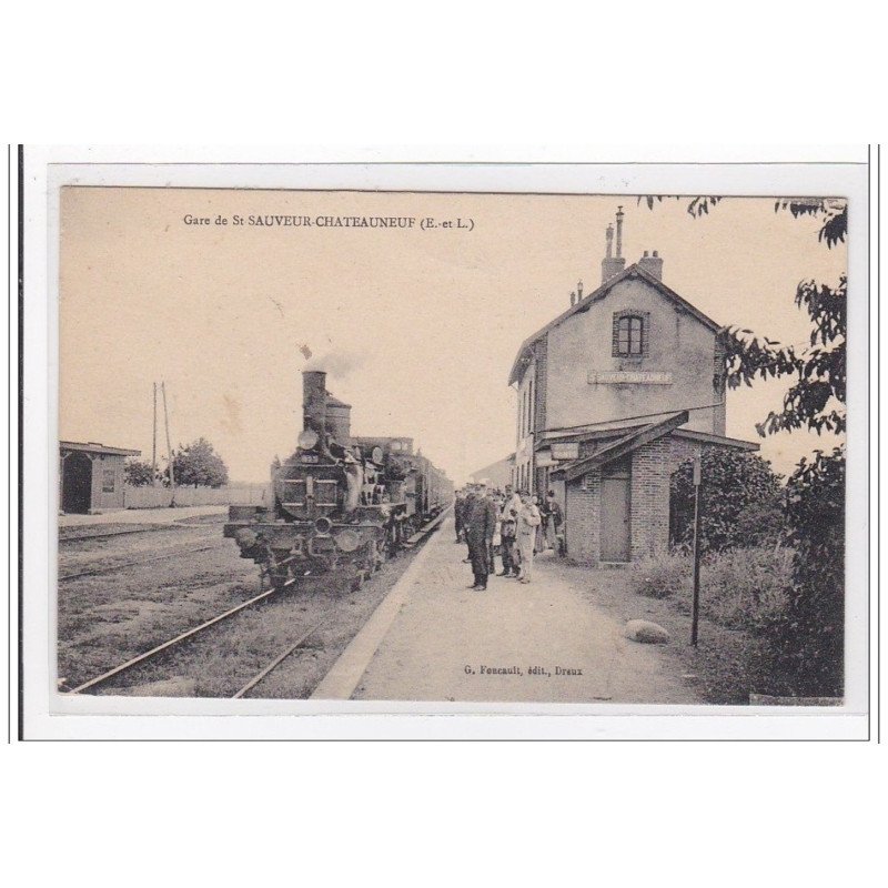 SAUVEUR-CHATEAUNEUF : la gare (GARE) - tres bon etat