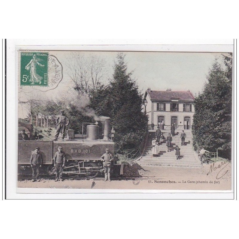 SENONCHES : la gare (chemin de fer) (GARE) - etat