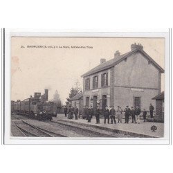 SENONCHES : la gare, arrivée d'un train (GARE) - etat