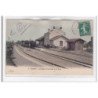 CHABRIS : la gare et l'arrivée d'un train (GARE) - etat