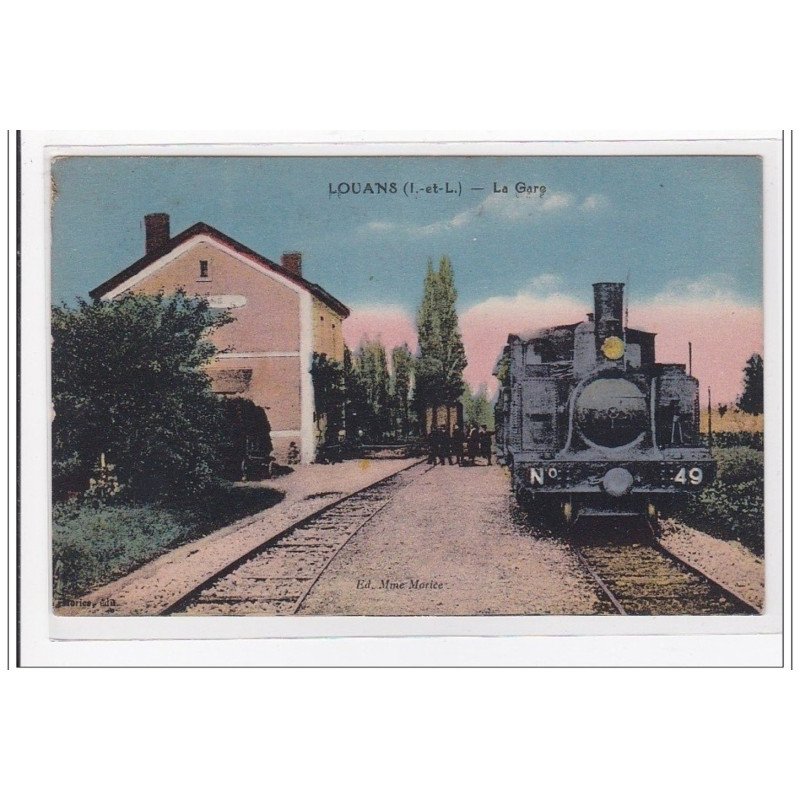 LOUANS : la gare (GARE) - tres bon etat LOUANS : la gare (GARE) - tres bon etat