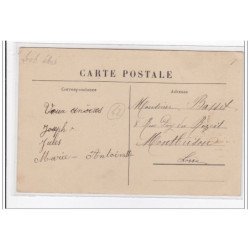 St-BONNET-le-CHATEAU : la gare, départ d'un train pour sembulet - etat