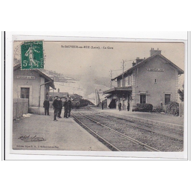 St-SAUVEUR-en-RUE : la gare (GARE) - tres bon etat