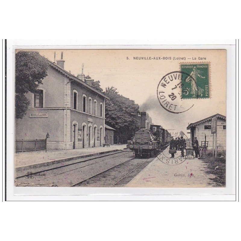 NEUVILLE-aux-BOIS : la gare (GARE) - tres bon etat