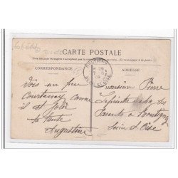 COURTENAY : arrivée d'un train (toillée) (GARE) - etat