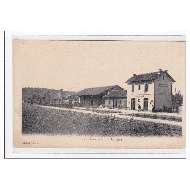 RIMAUCOURT : la gare (GARE) - tres bon etat