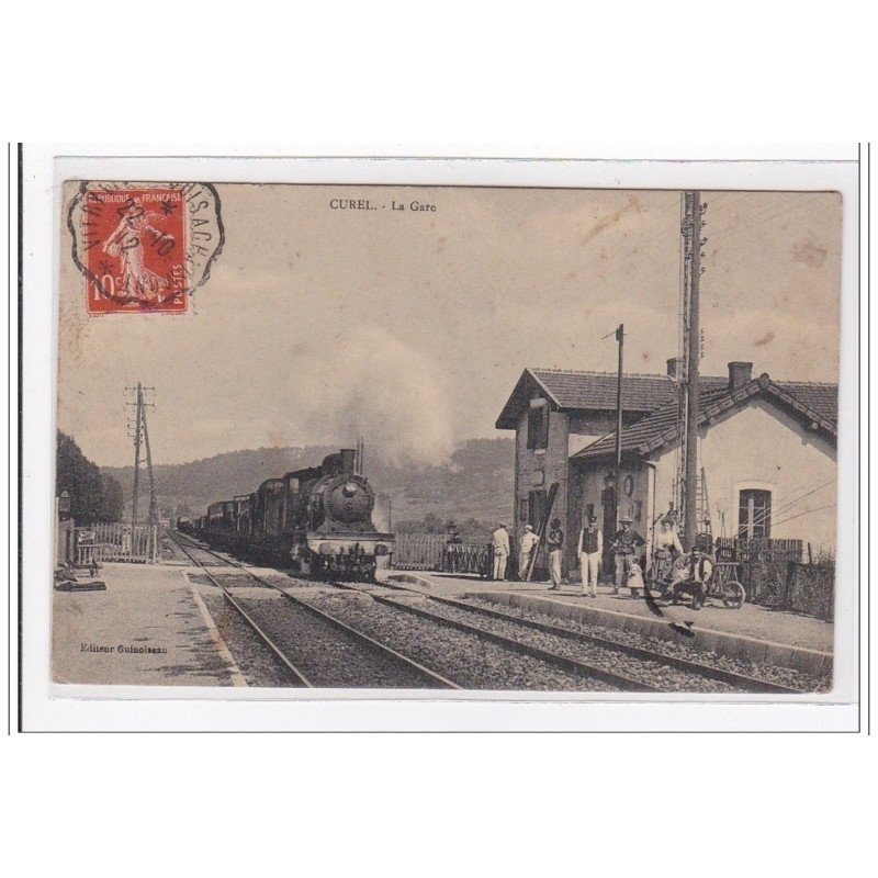 CUREL : la gare (GARE) - tres bon etat
