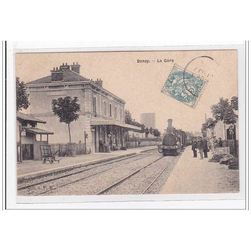 DONZY : la gare (GARE) - tres bon etat