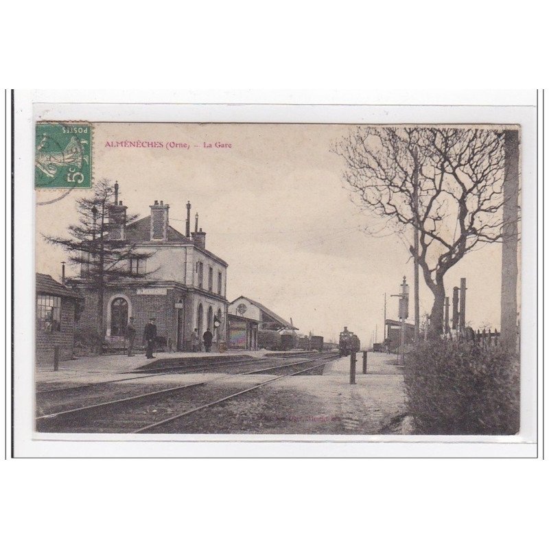 ALMENECHES : la gare (GARE) - etat
