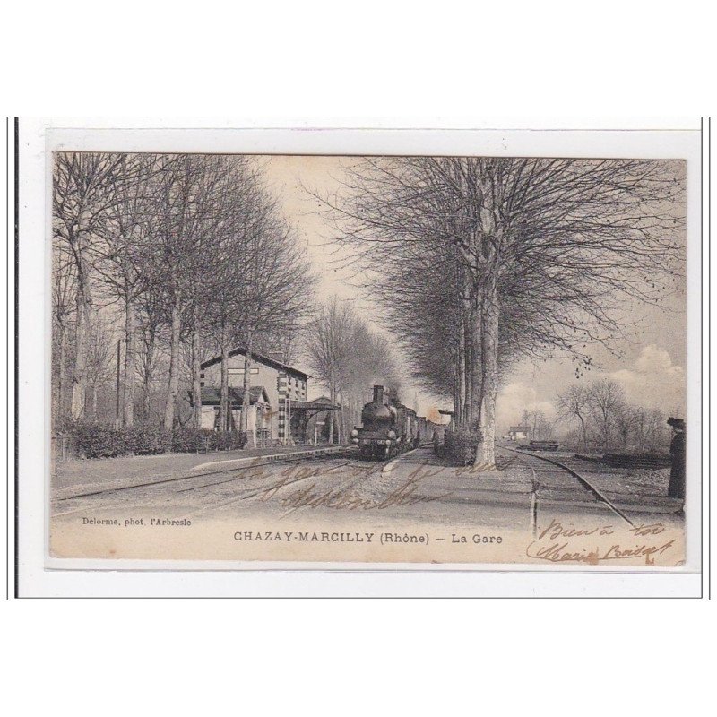 CHAZAY-MARCILLY : la gare (GARE) - tres bon etat CHAZAY-MARCILLY : la gare (GARE) - tres bon etat