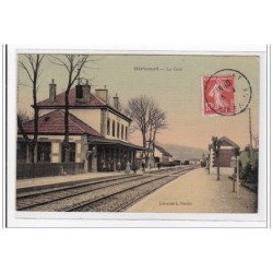 HERICOURT : la gare (toillée) (GARE) - tres bon etat