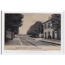 DEMANGEVELLE-VAUVILLERS : la gare (vue intérieure) (GARE) - tres bon etat