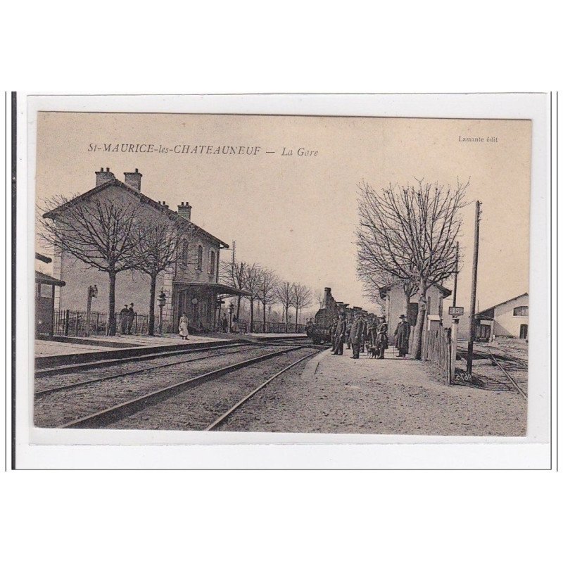 St-MAURICE-les-CHATEAUNEUF : la gare (GARE) - tres bon etat