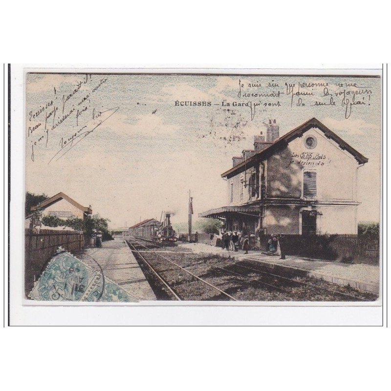 ECUISSES : la gare (GARE) - tres bon etat ECUISSES : la gare (GARE) - tres bon etat