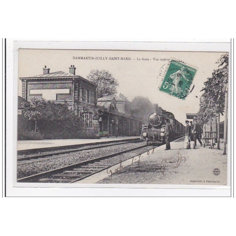 DAMMARTIN-JUILLY-SAINT-MARD : la gare, vue intérieure (GARE) - tres bon etat