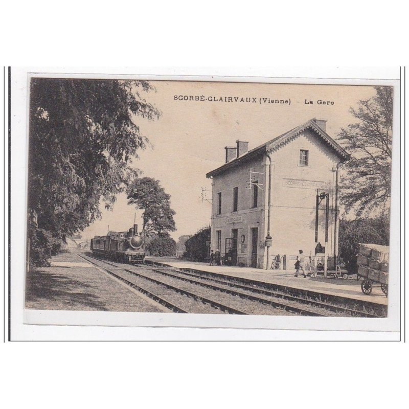 SCORBE-CLAIRVAUX : la gare (GARE) - tres bon etat