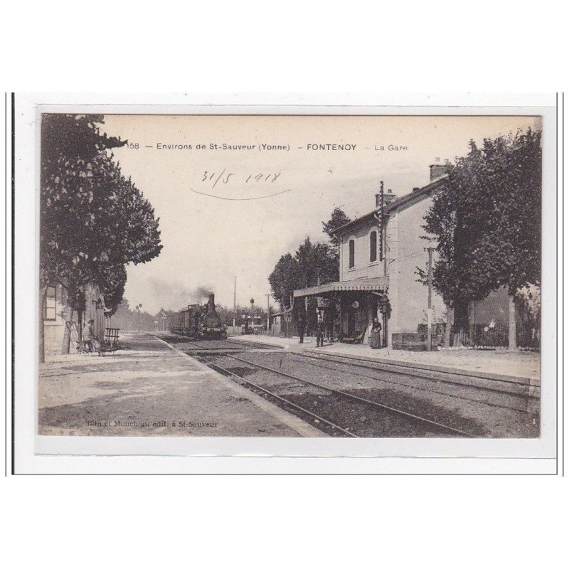 FONTENOY : la gare (GARE) - tres bon etat