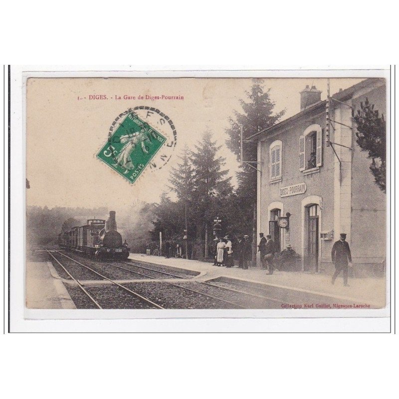 DIGES : la gare de diges-pourrain (GARE) - tres bon etat